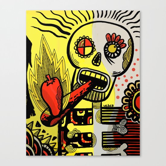 Endorphin Rush / Shake'n the Skull! Canvas Print