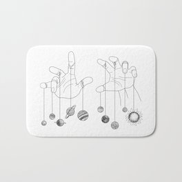Solar System II Bath Mat | Fingers, World, Space, Solar System, Galaxy, Satellite, Free, Planet, Linedrawings, Drawing 