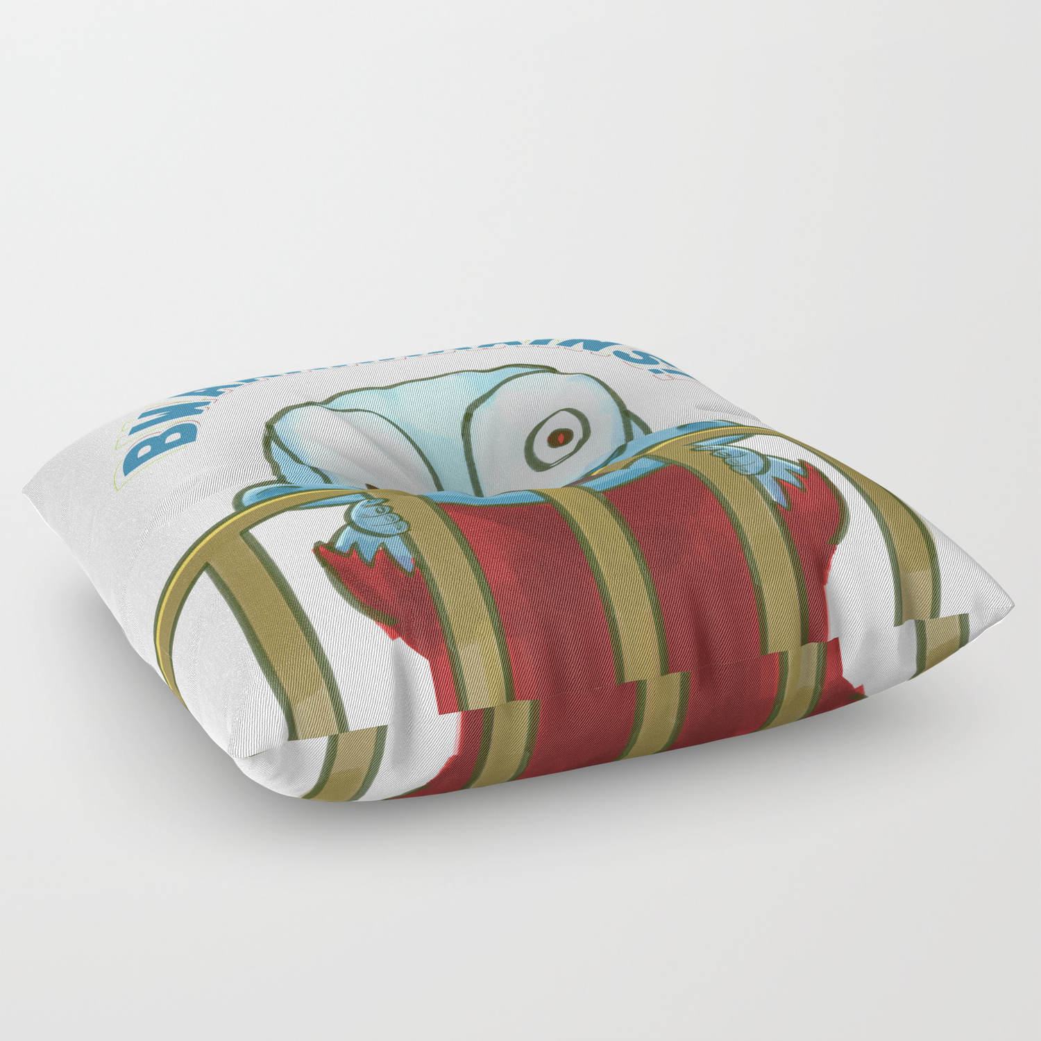 Ody Puts Baby Zombie In A Corner Floor Pillow By Ody Puts Baby Zombie In A Corner