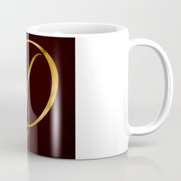 Golden letter D in vintage design Coffee Mug