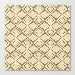 Retro 1960s geometric pattern design 4 Canvas Print