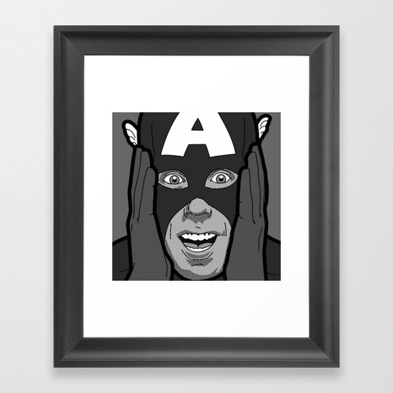 The secret life of heroes - Photobooth2-4 Framed Art Print