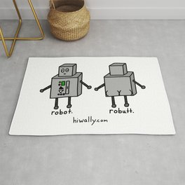 Robot Robutt Rug