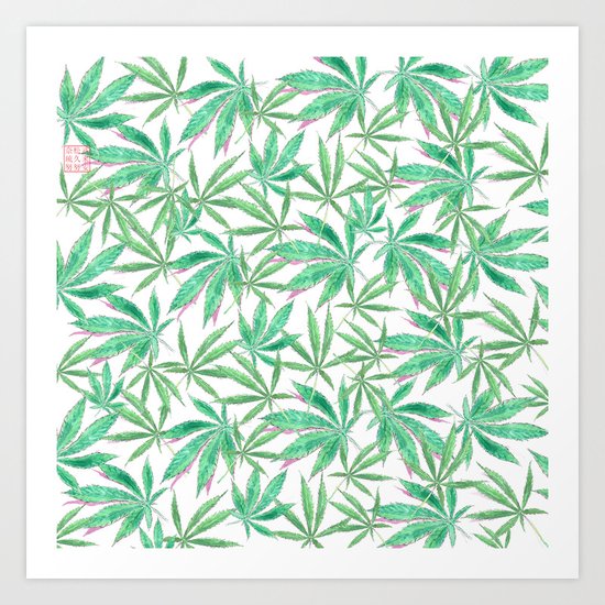 420 Leaves Art Print