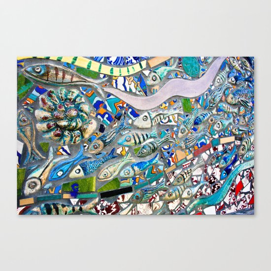 Venice Beach Bathroom Art Canvas Print