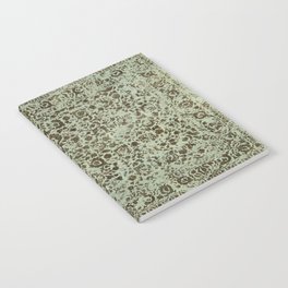 Persian green vintage carpet Notebook