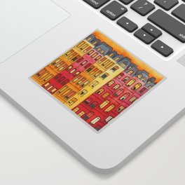 The Sunset Townhouse Block Sticker