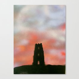 Sunset Over the Tor Canvas Print