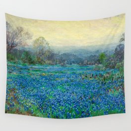 Field of Bluebonnets, 1918-1920 by Julian Onderdonk Wall Tapestry