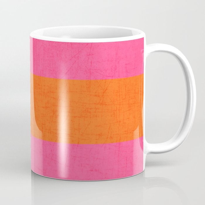hot pink and orange classic  Coffee Mug