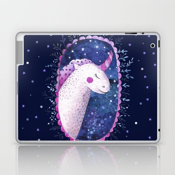 Unicorn - blue and purple Laptop & iPad Skin