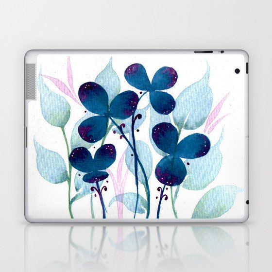 BLUE LEAF Laptop & iPad Skin