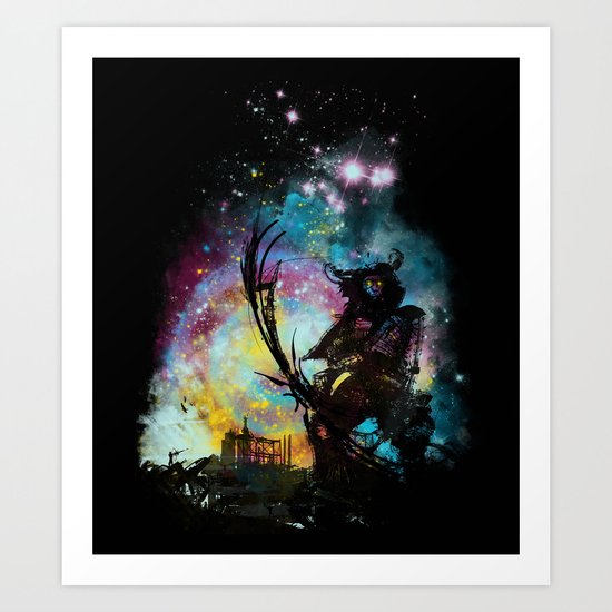 Samourai bot V3 Art Print