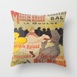 Vintage poster - Toulouse Lautrec Throw Pillow