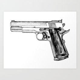 GUN Art Print