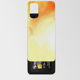 Yellow watercolor Android Card Case