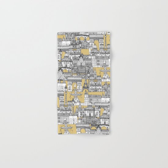 Paris toile gold Hand & Bath Towel