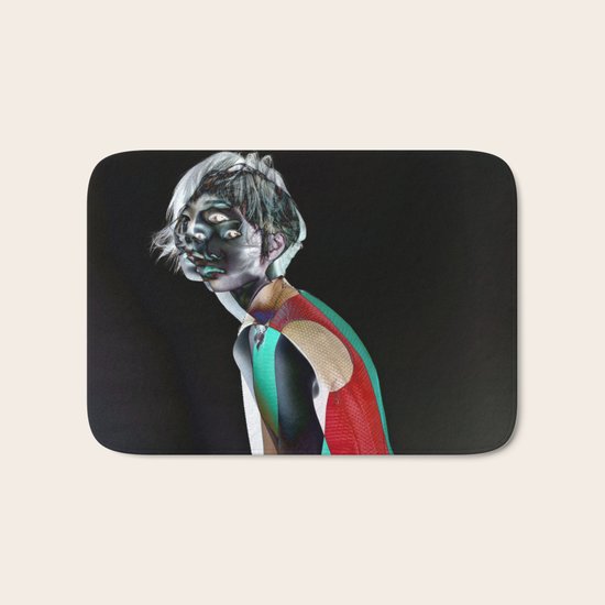 woman woman red Bath Mat