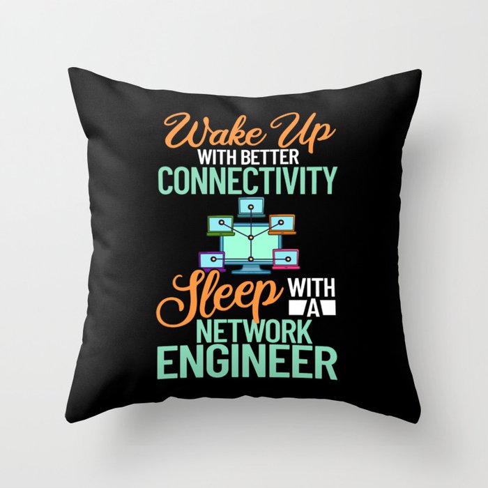 Network Engineer Director Computer Engineering Throw Pillow