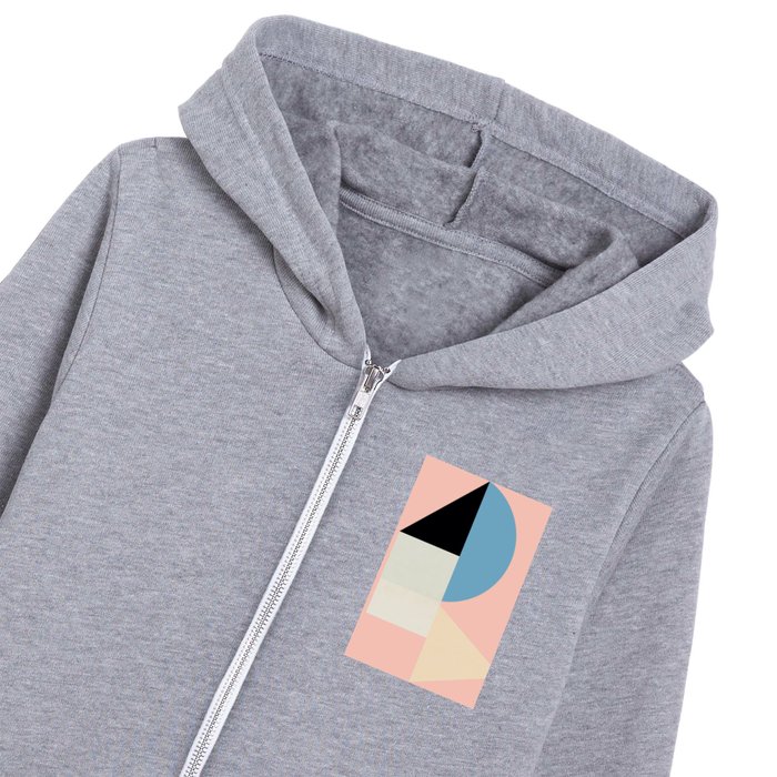 Abstract Shapes 46 Kids Zip Hoodie