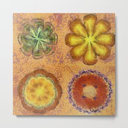 Orthogamy Surface Flower  ID:16165-113444-87980 Metal Print