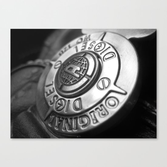 The shield of diesel Canvas Print