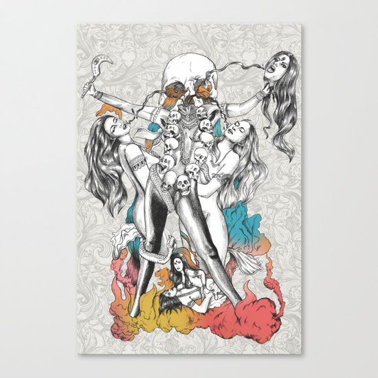 Chhinnamasta Canvas Print