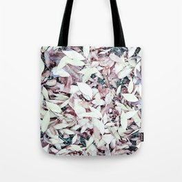 Faded autumn leaves cover Tote Bag