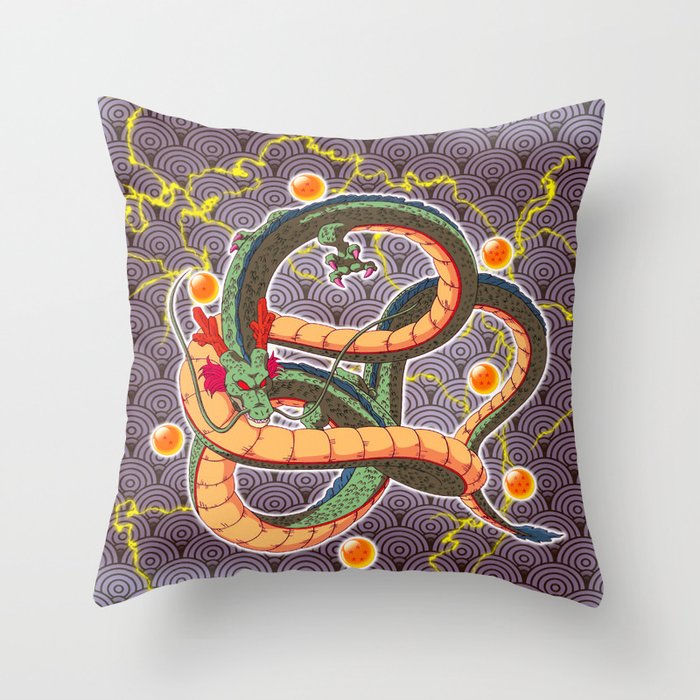 Shenron the Eternal Dragon Throw Pillow