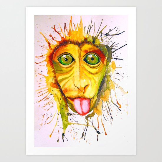 Monkey Art Print