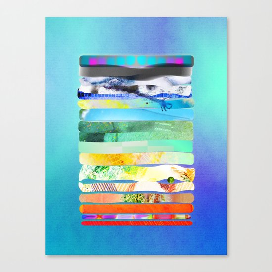 COLLAGE LOVE - a Princess and a pea Canvas Print
