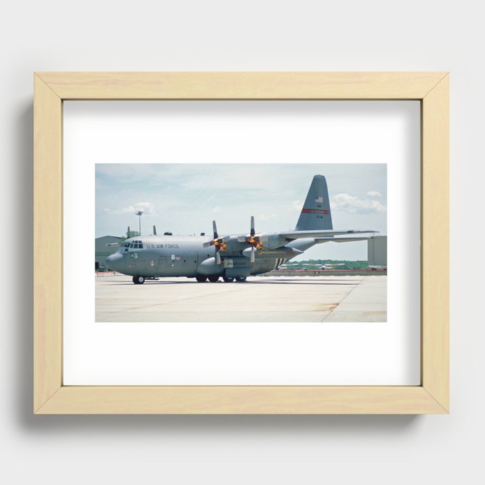 Lockheed C-130 Recessed Framed Print