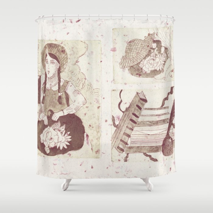 Anne Of Green Gables Brown Shower Curtain By Fairychamber Society6