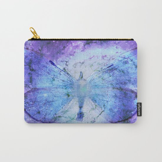 Celestial Butterfly Violet Blue Carry-All Pouch