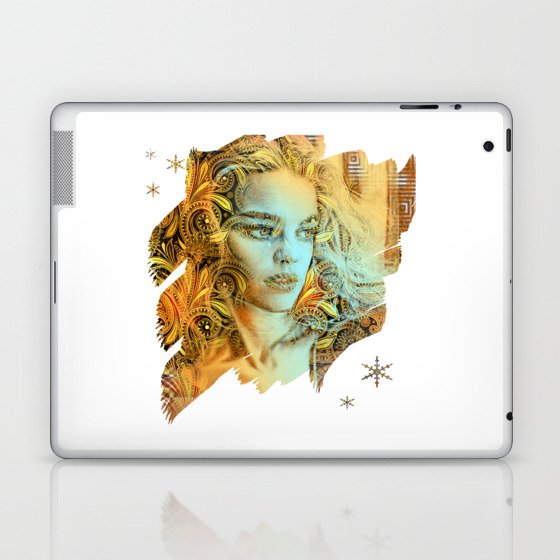 Golden Lady Laptop & iPad Skin