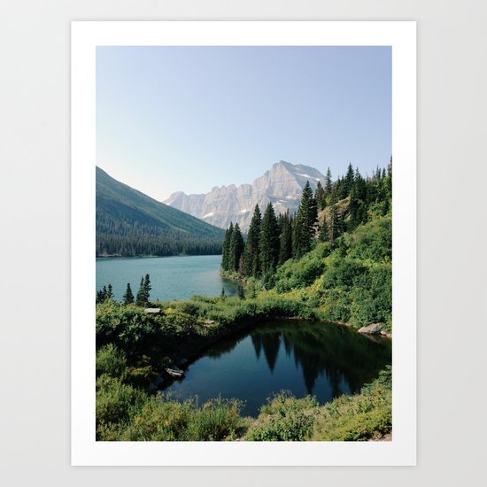 Lake Josephine, Glacier National Park Art Print