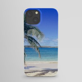 Caribbean Palm Tree Beach Secret Harbor iPhone Case