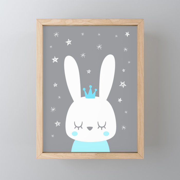 Royal Bunny II Framed Mini Art Print
