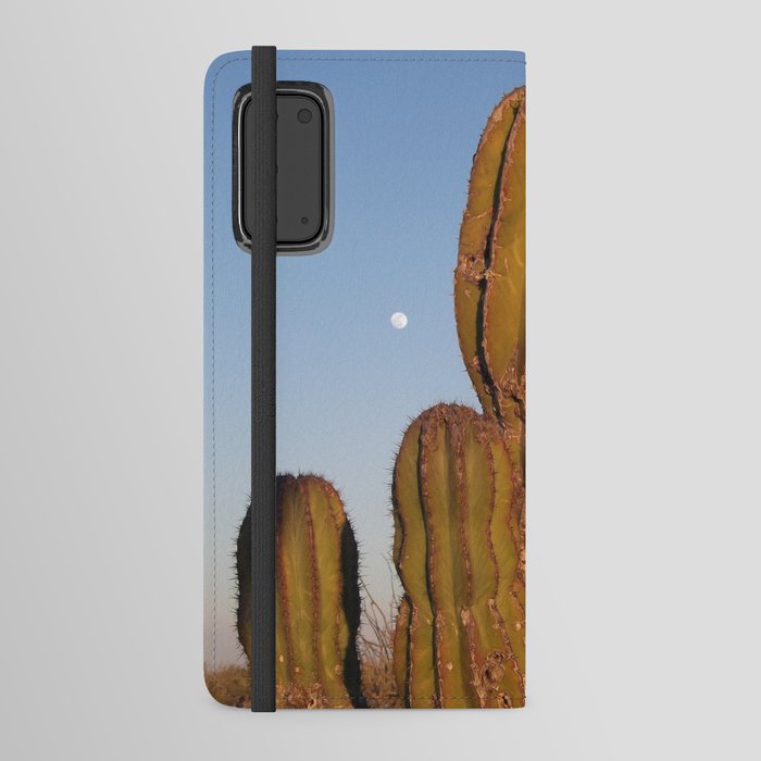 Mexico Photography - Cactuses In The Late Night Evening Android Wallet Case