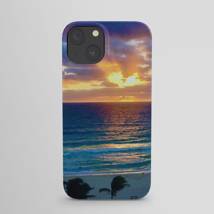 Cancun Stormy Sunrise iPhone Case
