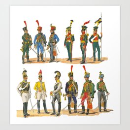 Napoleonic Austrian Cavalry Art Print