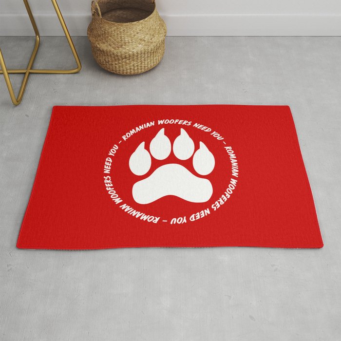 Romanian Woofers Need You - Logo Only Rug