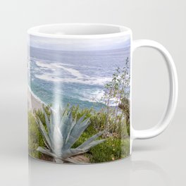 Ocean view from cliffs in Laguna Beach, California Mug
