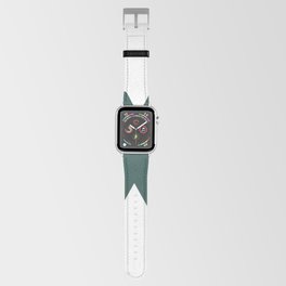 x (Dark Green & White Letter) Apple Watch Band