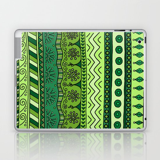 Yzor pattern 003 green Laptop & iPad Skin