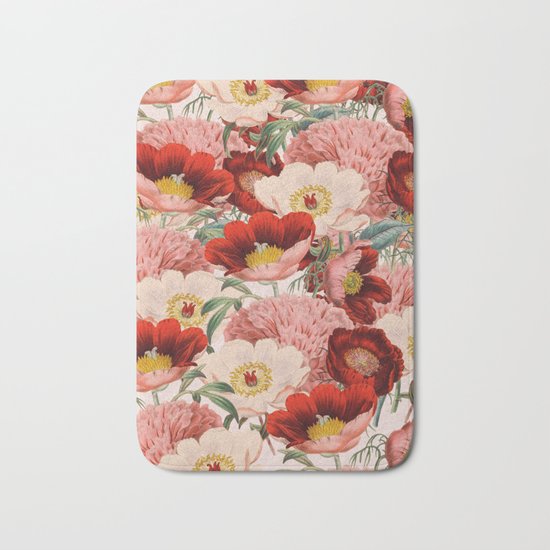 Vintage Garden #society6 Bath Mat