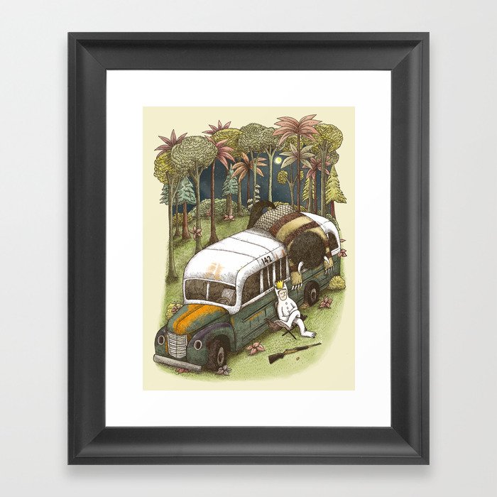 Into The Wild Things Framed Art Print
