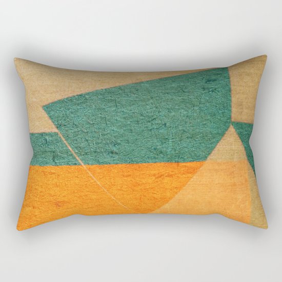A Água e o Minério (The Water and the Ore) Rectangular Pillow