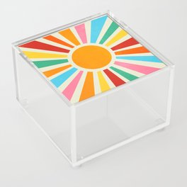 Retro Sunrise: Rainbow Edition Acrylic Box