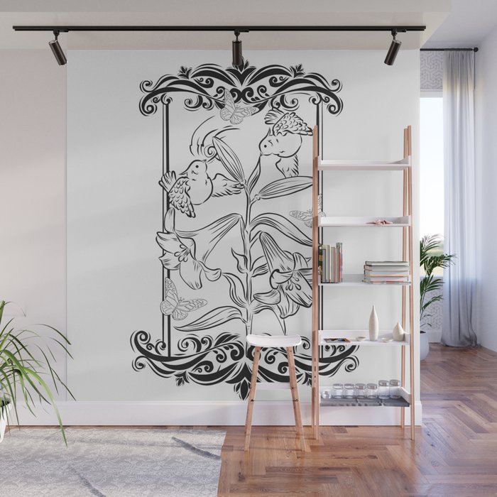 Sweet Pea Wall Mural By Alsajad Society6 Sweet Pea Wall Mural By Alsajad Society6